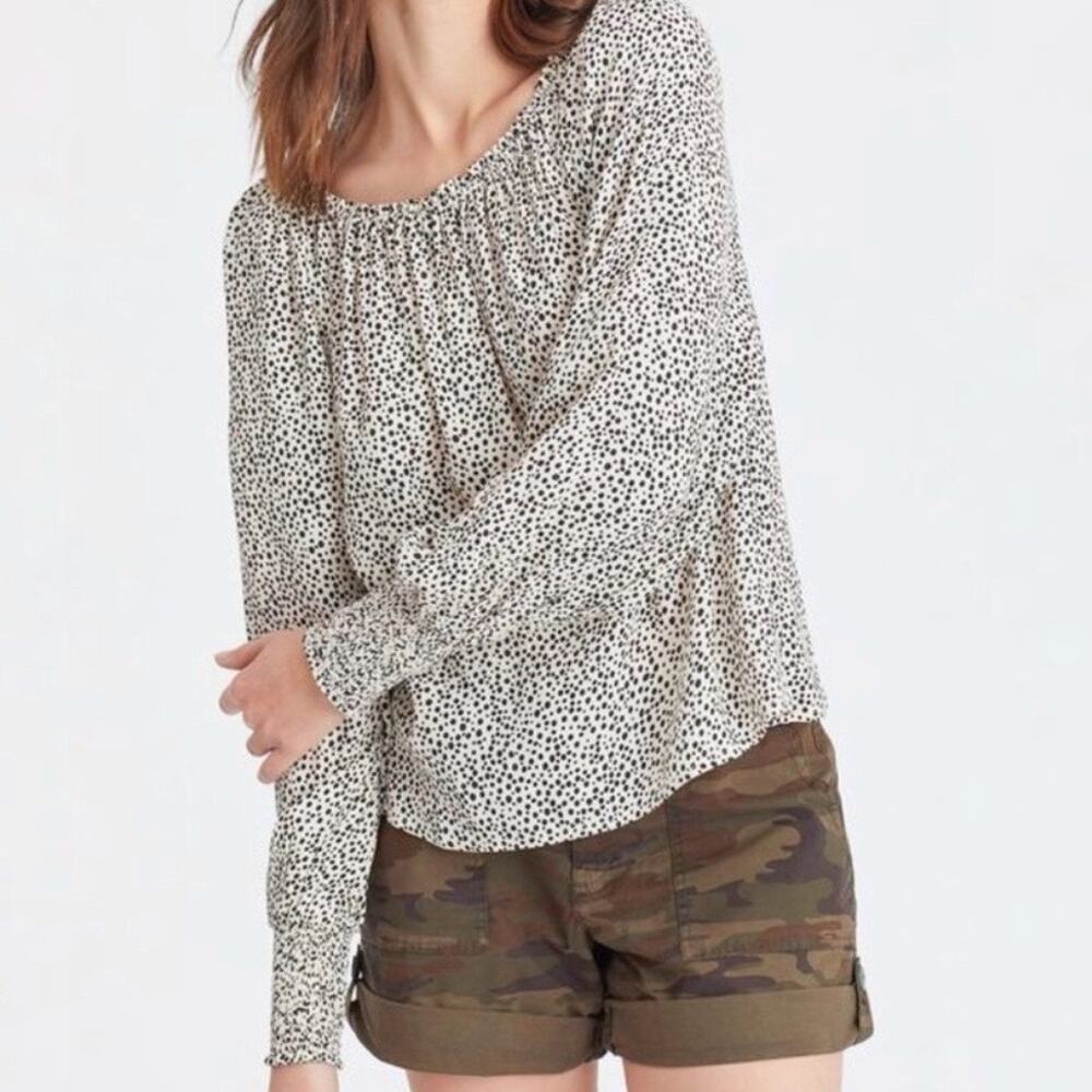 Sanctuary Teeny Spots Sunshine Blouse Sz S